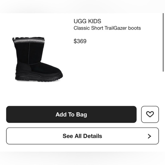NWT UGG Classic Short TrailGazer black boots Womens Size: 8 Kids: 6 - Picture 2 of 13